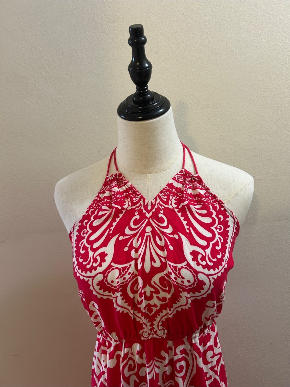 Flying Tomato Red Halter Maxi Dress* - Picture 3 of 10